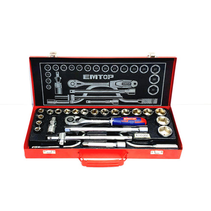 EMTOP JUEGO DE COPAS DE BUJÍA DE 24 PIEZAS - ESKT12243