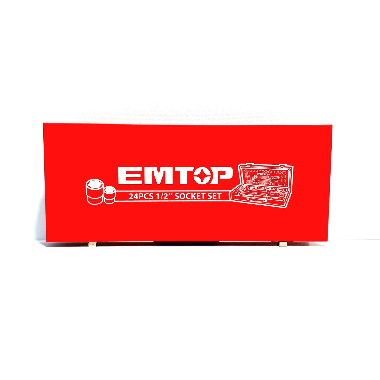 EMTOP JUEGO DE DADOS MECÁNICOS ENCASTRE 1/2" - 24Pcs