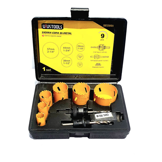 UYUSTOOLS SIERRA COPA BI-METAL 9PCS SEO009