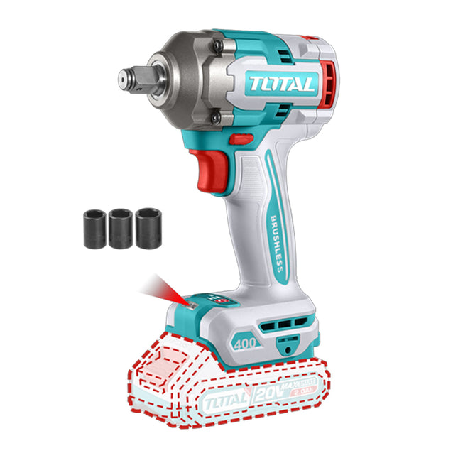 TOTAL LLAVE DE IMPACTO INALAMBRICA 1/2  20V SIN BATERIA  TIWLI20401