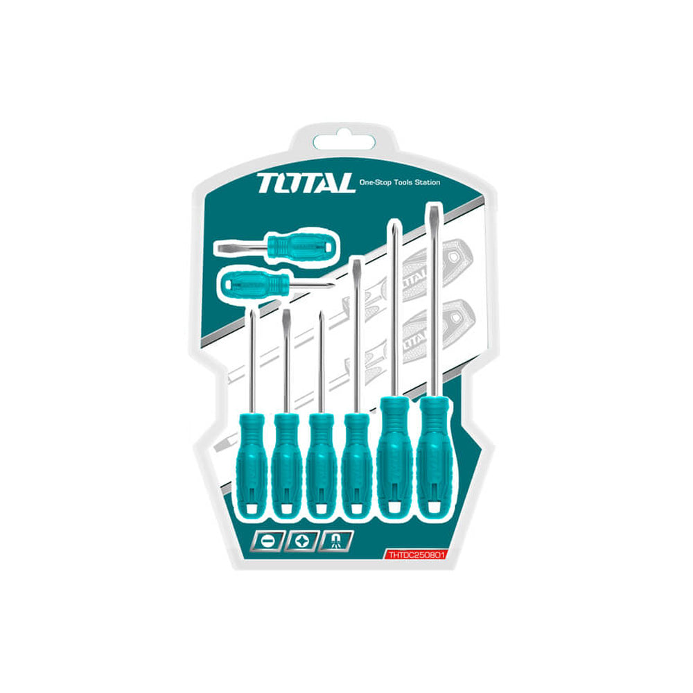 TOTAL JUEGO DE DESTORNILLADORES 8 PCS THTDC250801