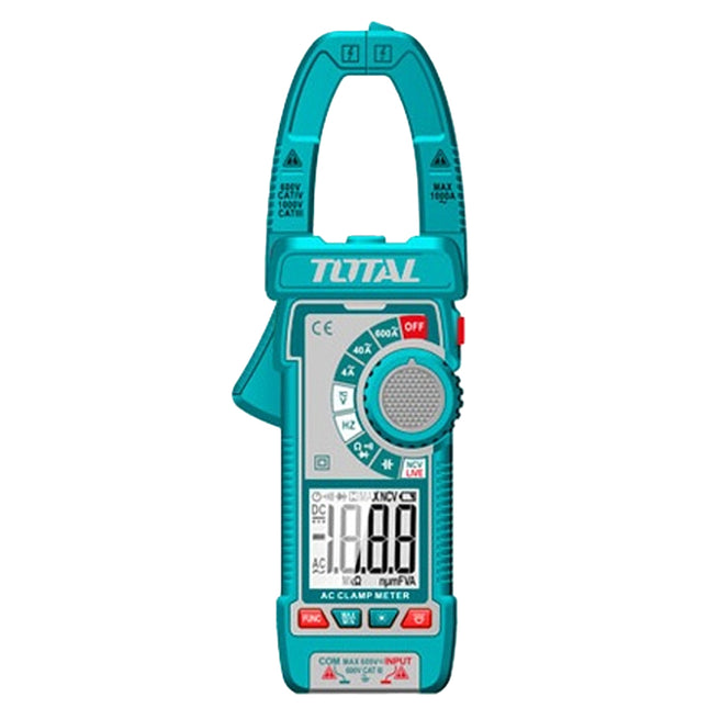 TOTAL MEDIDOR DE CORRIENTE DIGITAL AC TIPO ABRAZADERA 600A TMT766001