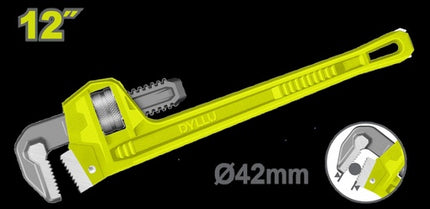 DYLLU LLAVE TUBO 12" DTPW1112