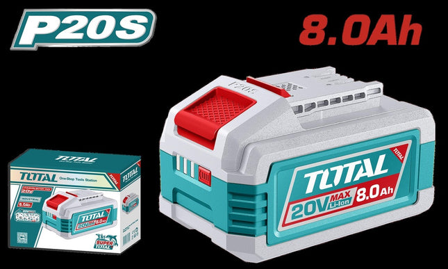 TOTAL BATERIA 20V 8.0AH INDUSTRIAL ION LITHIUM TFBLI2128