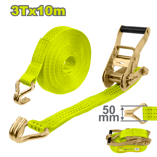 DYLLU CINCHA CON RACHET 3T X 10M DTRT13310