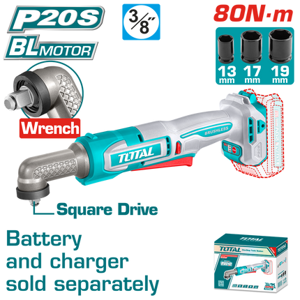 TOTAL ATORNILLADOR DE IMPACTO DE ANGULO 3/8" 20V 80NM  TAIWLI2081