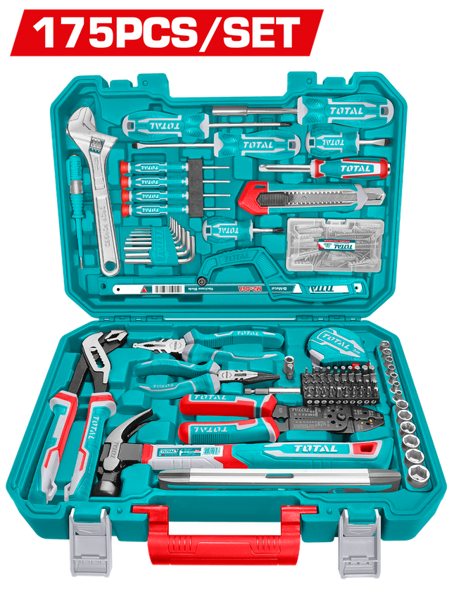 TOTAL JUEGO DE HERRAMIENTAS X 175 PZS THKTHP61757
