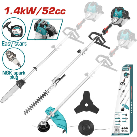 TOTAL GUADAÑADORA MULTIUSOS A GASOLINA 2.2HP 52CC TMT55211