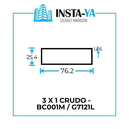 T217  BOQUILLERA O CODAL 3 X 1 CRUDO - BC001M / G7121L