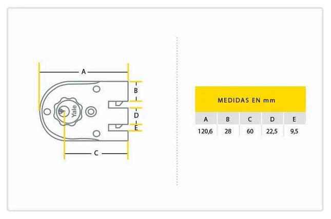 CERRADURA DE SOBRE´PONER 396 1/4 ROSETA PLUS DERECHA 0003037