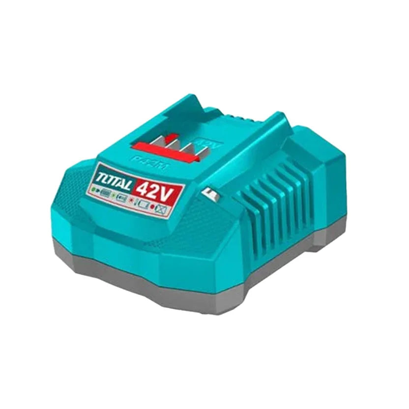 TOTAL LLAVE DE IMPACTO INALAMBRICA 1/2" 42V 600NM, 2 BATERIAS, CARGADOR, COPAS, PUNTA DESTORNILLADOR  Y ADAPTADOR INDUSTRIAL UTIWLI42602