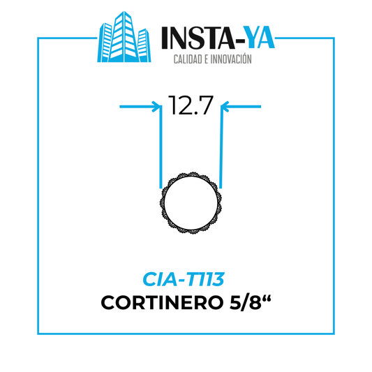 TUBO CORTINA 5/8" - TCC06M - TCC05M - TCC04M