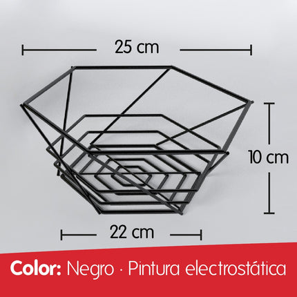 CONFORT FRUTERO POLIGONAL 485423 NEGRO