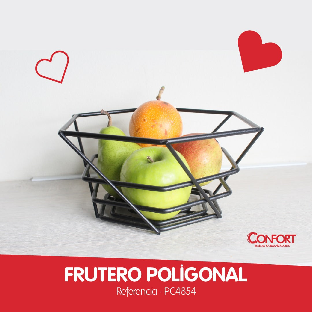 CONFORT FRUTERO POLIGONAL 485423 NEGRO