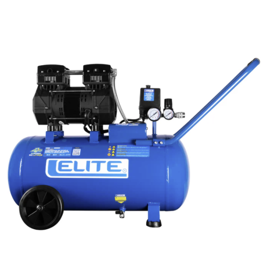 ELITE COMPRESOR LIBRE DE ACEITE 50LTS 3.0HP 125PSI CA3055S