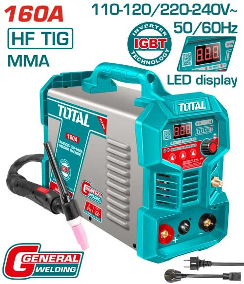 TOTAL SOLDADOR INVERSOR DIGITAL 160A 110-220V UTIG16058