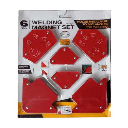 I.O SET ESCUADRA MAGNETICA X 6 COLOR ROJO 5061D
