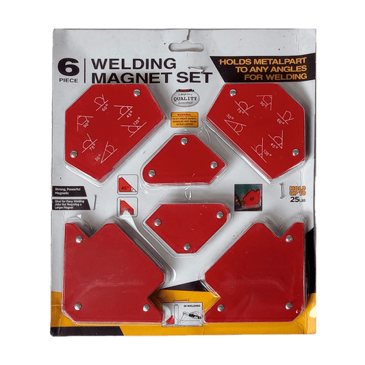 I.O SET ESCUADRA MAGNETICA X 6 COLOR ROJO 5061D