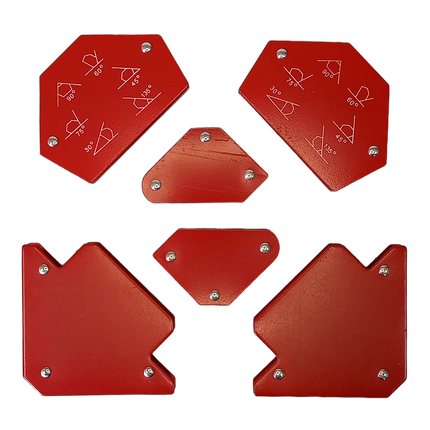 I.O SET ESCUADRA MAGNETICA X 6 COLOR ROJO 5061D