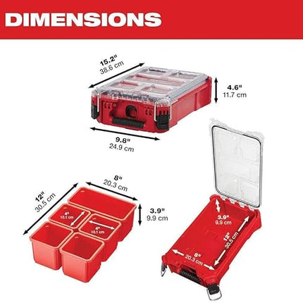 MILWAUKEE ORGANIZADOR COMPACTO PACKOUT 48-22-8435