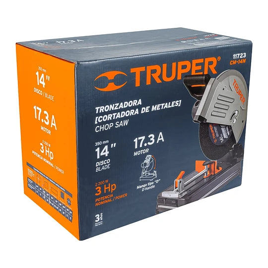 TRUPER TRONZADORA/CORTADORA DE METALES 14" DE 2200 W 3. HP