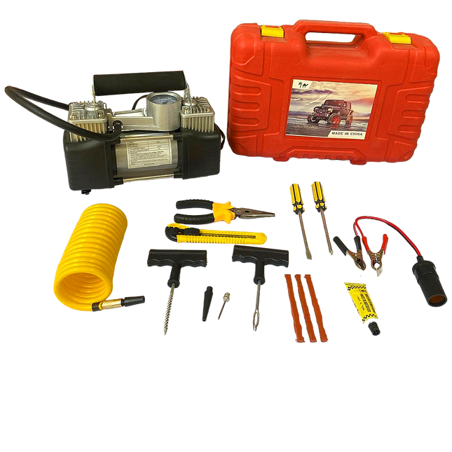 I.O MINI COMPRESOR DE AIRE 12V CON KIT 5698A