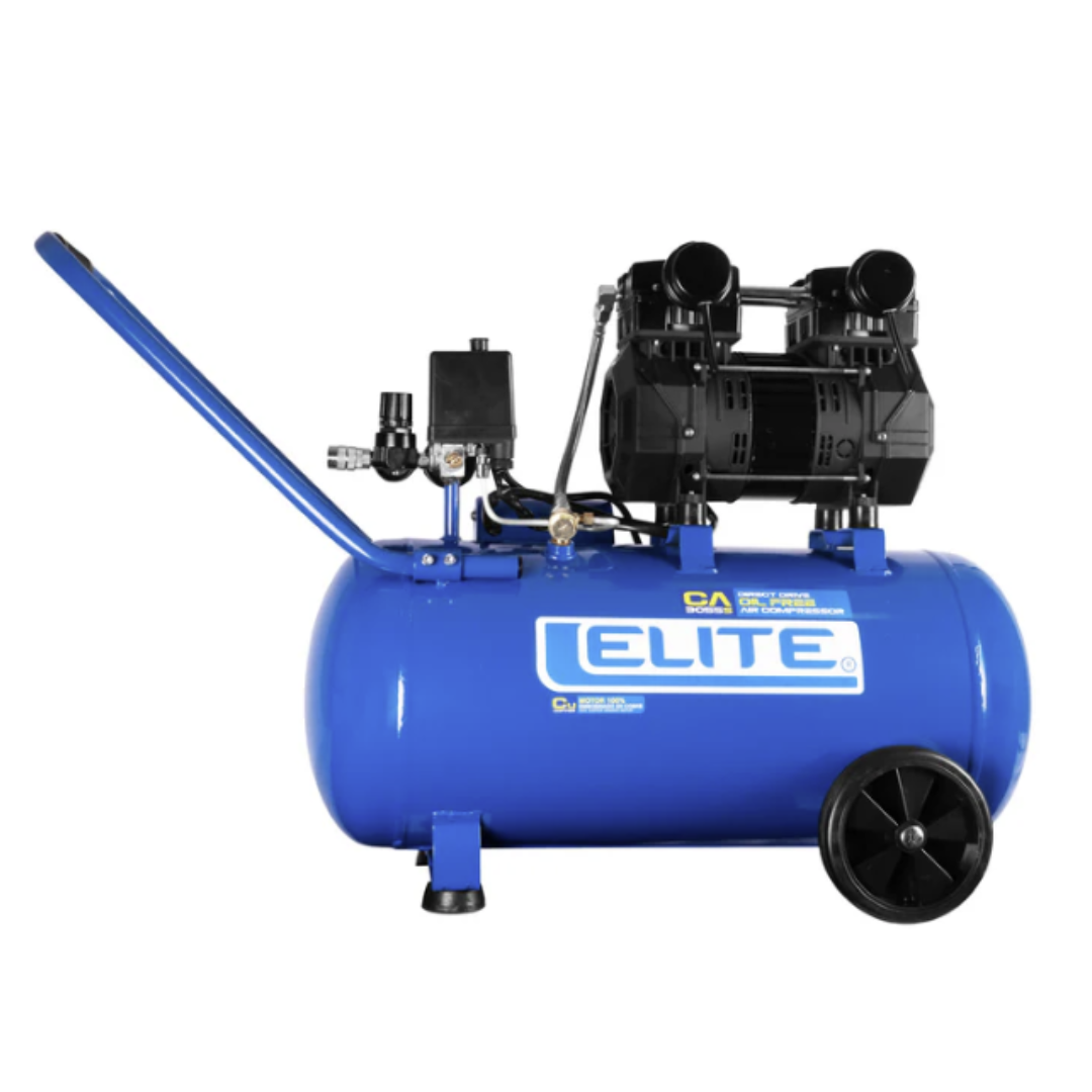 ELITE COMPRESOR LIBRE DE ACEITE 50LTS 3.0HP 125PSI CA3055S