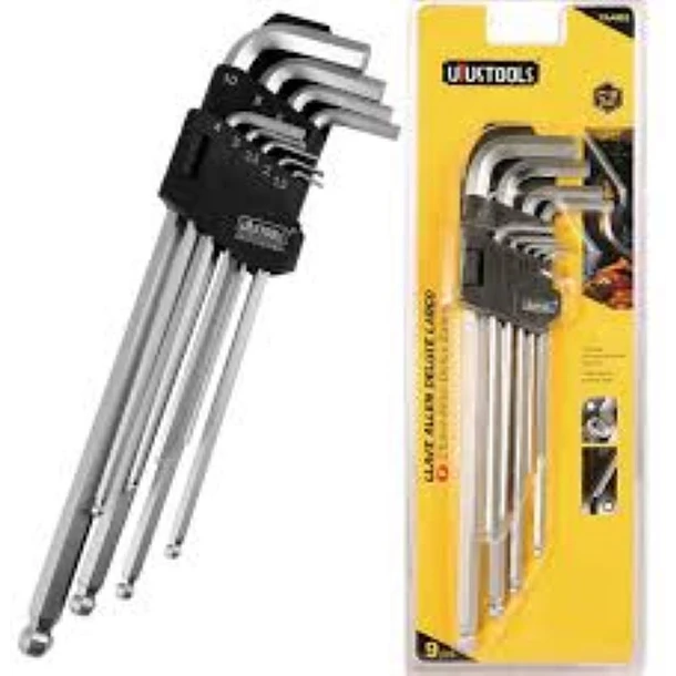UYUSTOOLS LLAVE ALLEN DELUXE LARGO 9 PCS YAA903