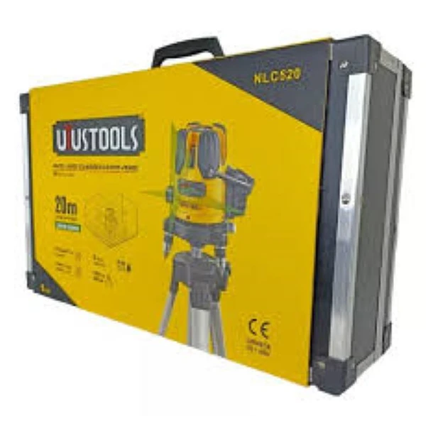 UYUSTOOLS NIVEL LASER CILINDRICO 5 RAYOS VERDE 20M 1.5MM/7M NLC50