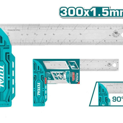 TOTAL ESCUADRA 90° 12'' ACERO TMT61126