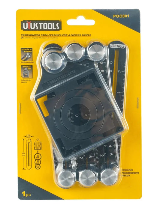 UYUSTOOLS POSICIONADOR PARA CERAMICA CON 6 PUNTOS SIMPLE POC001