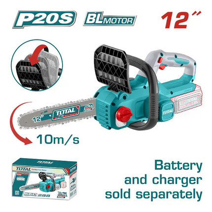 TOTAL MOTOSIERRA INALAMBRICA 12 20V INDUSTRIAL TGSLI20126