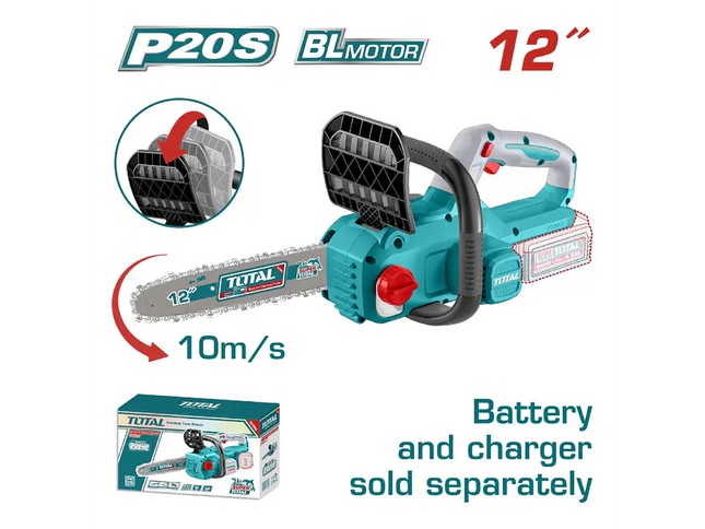 TOTAL MOTOSIERRA INALAMBRICA 12 20V INDUSTRIAL TGSLI20126