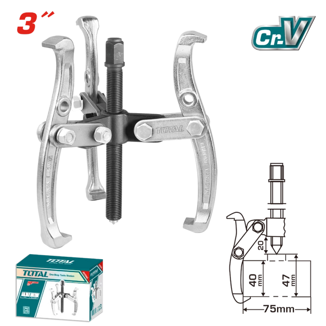 TOTAL EXTRACTOR DE 3 BRAZOS 3'' THTGP336