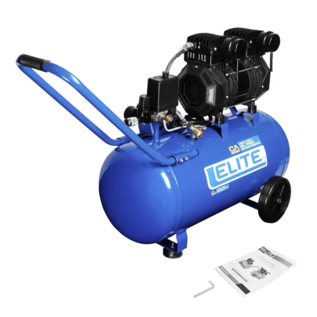 ELITE COMPRESOR LIBRE DE ACEITE 50LTS 3.0HP 125PSI CA3055S