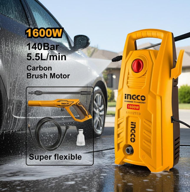 INGCO HIDROLAVADORA 1600W 2030 PSI UHPWR16008