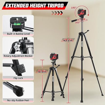NIVEL LASER  3 x 360° CON TRIPODE