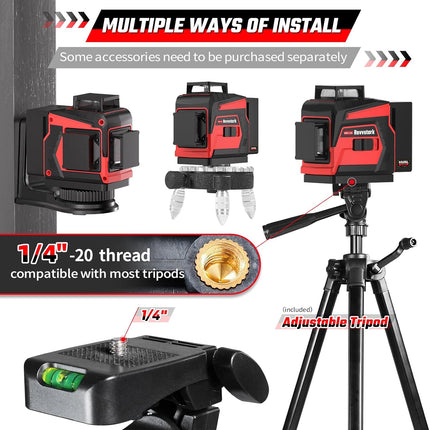 NIVEL LASER  3 x 360° CON TRIPODE