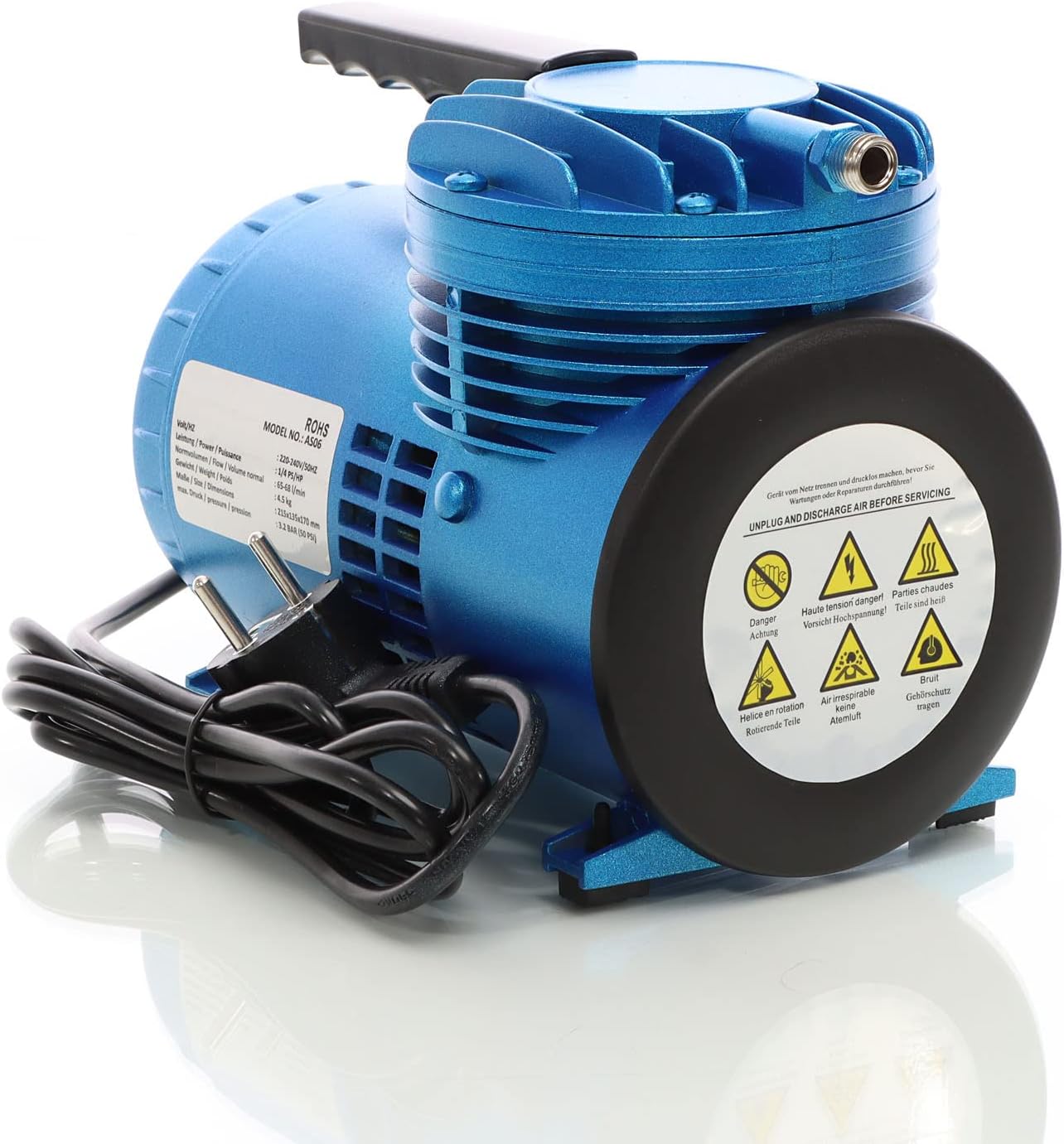 I.O MINI COMPRESOR AZUL PORTATIL AS06