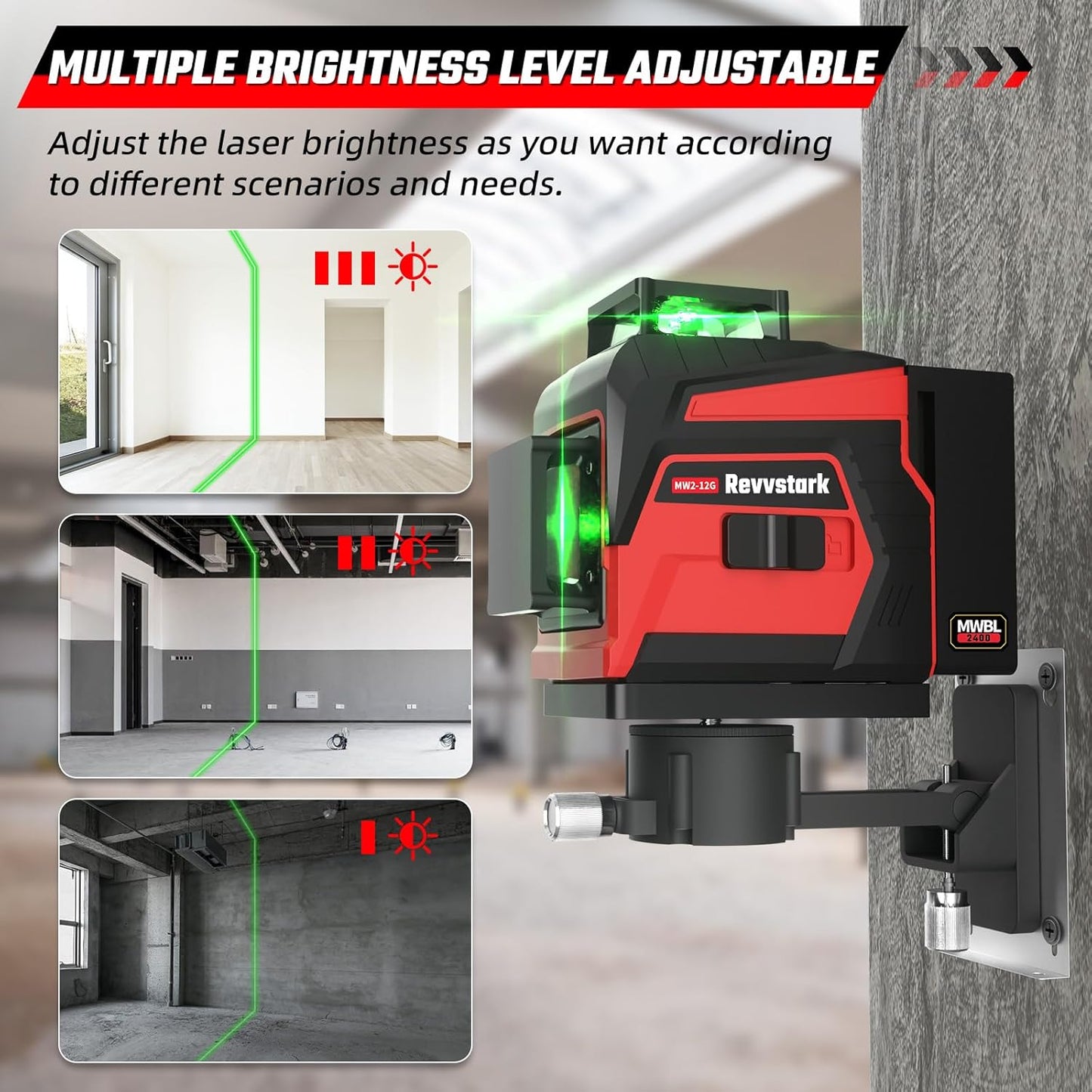 NIVEL LASER  3 x 360° CON TRIPODE