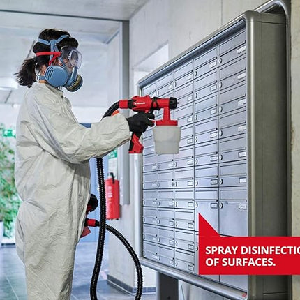 EINHELL SISTEMA PULVERIZADOR DE PINTURA PARA BARNICES Y ESMALTES Y PINTURAS MURALES INTERIORES TC-SY 700 S