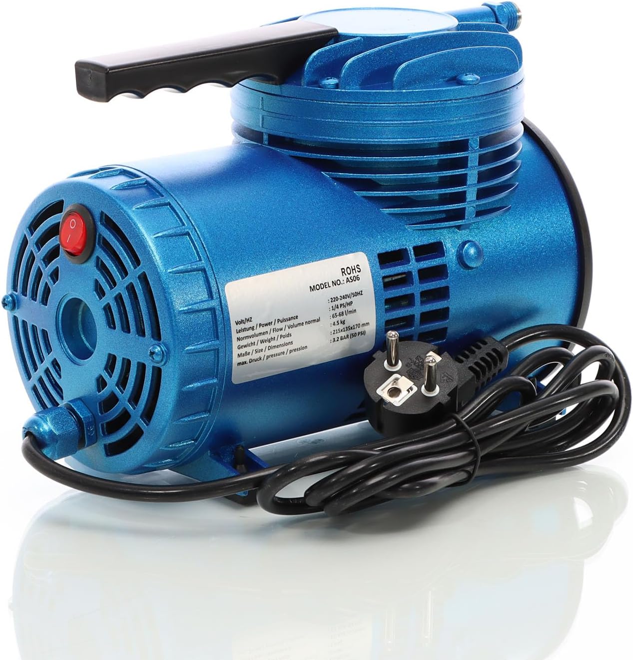 I.O MINI COMPRESOR AZUL PORTATIL AS06