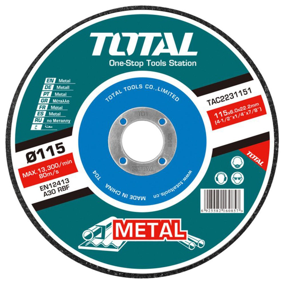 TOTAL DISCO DESBASTE 4-1/2" PARA PULIR TAC2231151
