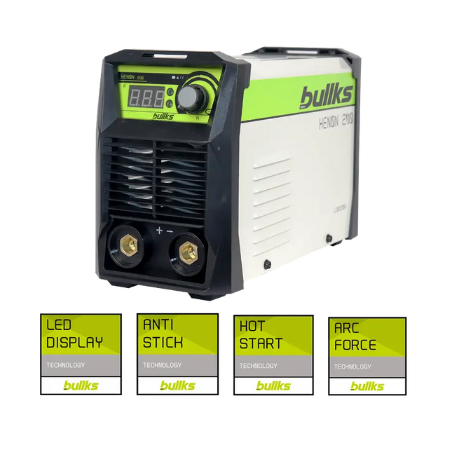 BULLKS SOLDADOR INVERSOR XENON 200 AMP 110/220V KRX-200