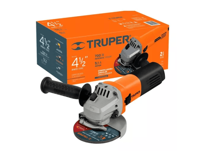 TRUPER ESMERILADORA ANGULAR PROFESIONAL 4 1/2 ESMA-4-1/2A12