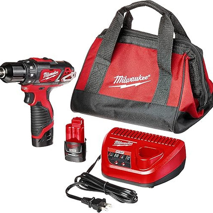 MILWAUKEE TALADRO PERCUTOR INALAMBRICO 3/8" 12V 2408-22