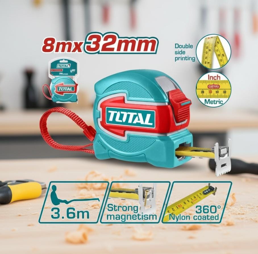 TOTAL METRO 8M X 32MM INDUSTRIAL TMT80832