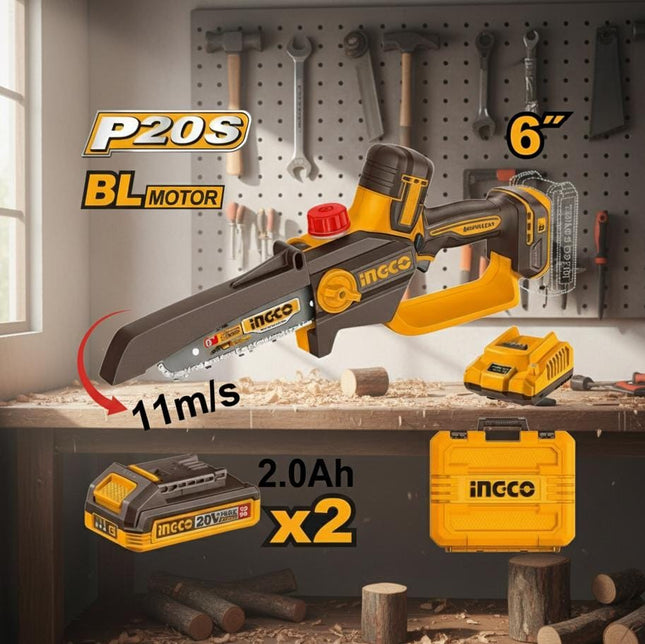 INGCO SIERRA PODADORA INALAMBRICA 6PULG 20V  UCGSLI20662
