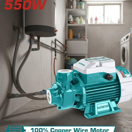 TOTAL BOMBA DE AGUA PERIFERICA ENTRADA/SALIDA 1''X1'' 45L 550W UTWP15506
