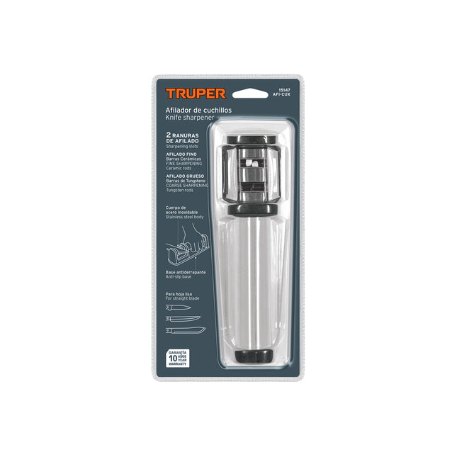 TRUPER AFILADOR DE CUCHILLOS 2 RANURAS 15147